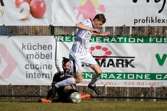 Fussball/ Oberliga: Tramin - Bozner FC, 05.03.2023 (© Dieter Runggaldier)